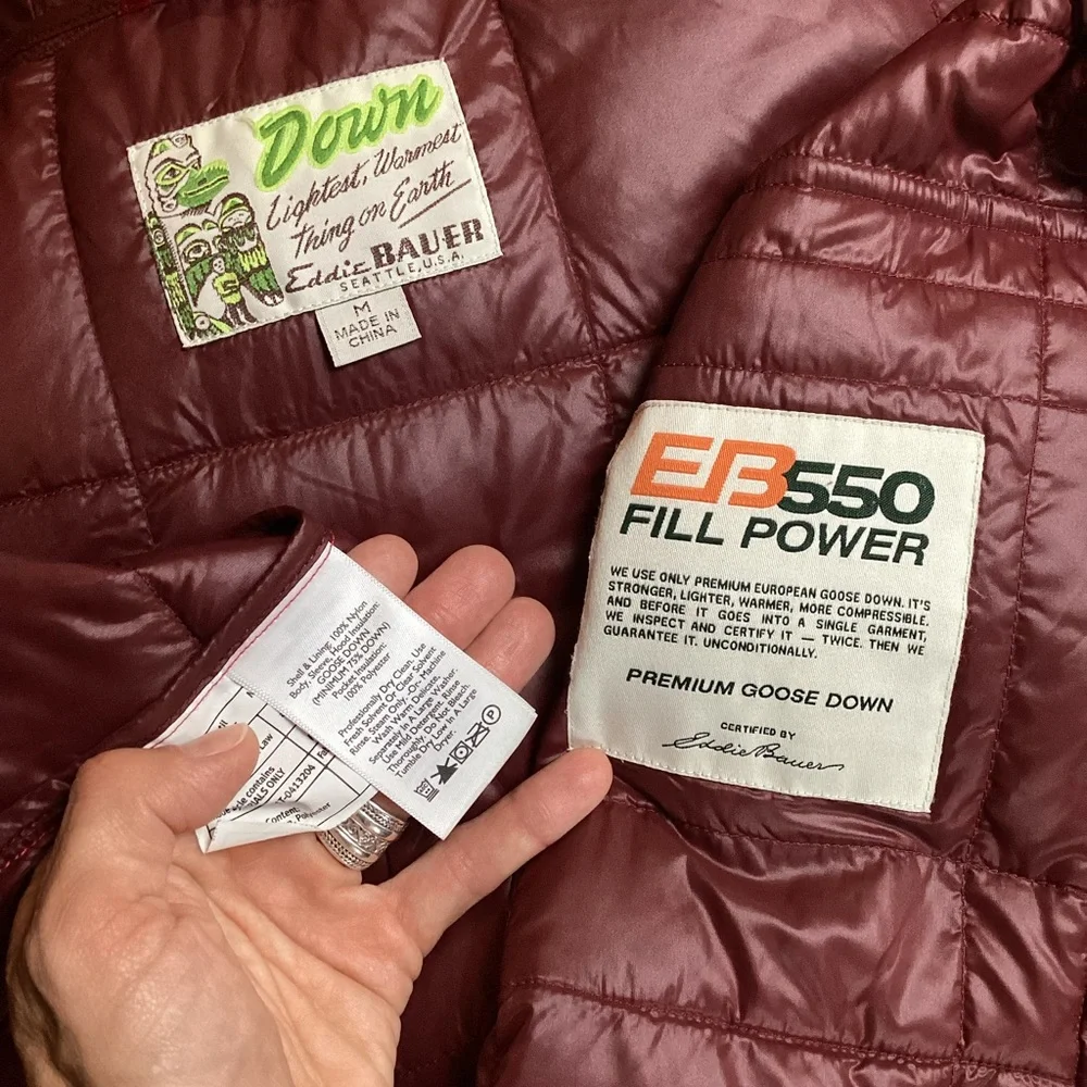 Eddie Bauer EB550 Down Hooded Coat - Picture 7 of 9